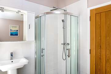 The en suite also has a separate shower. There is also another shower-room at Daybreak Cottage.