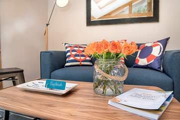 The entrance area provides another spot to chill out and relax.