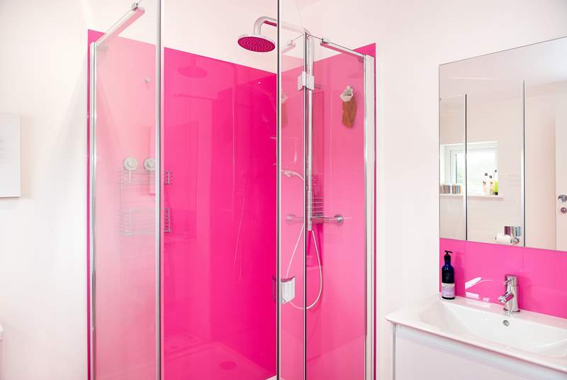 The bright en suite shower-room for bedroom 1.