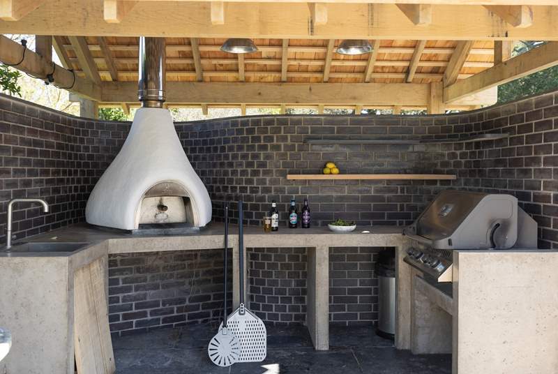 Even the most discerning chef will love the outdoor kitchen.