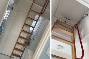 Take extreme care on the ladder leading to the roof terrace