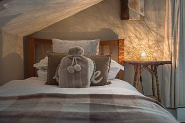There is a step down into bedroom 3, which is very cosy and snug.