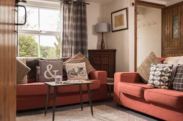 Two sofa's to snuggle up on.