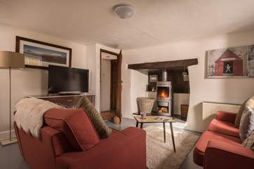 The two wood-burners make sure that Stormleigh Cottage is always warm and toasty.