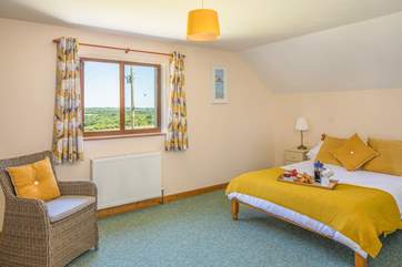 Bedroom 1 has fabulous countryside views and benefits from an en-suite shower room.
