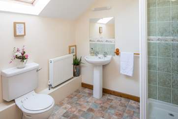 Large and spacious shower-room.