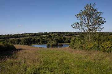 The views lead out over the beautiful countryside and this stunning lake, which is only a short walk away - perfect spot for a picnic.