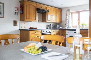 The kitchen diner is well appointed room and the perfect spot for the family to share a meal.