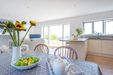 The cottage is light and airy.