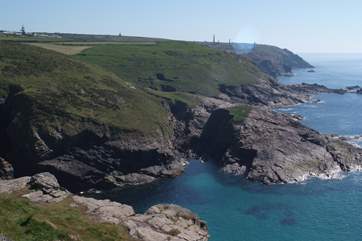 The beautiful coastline.