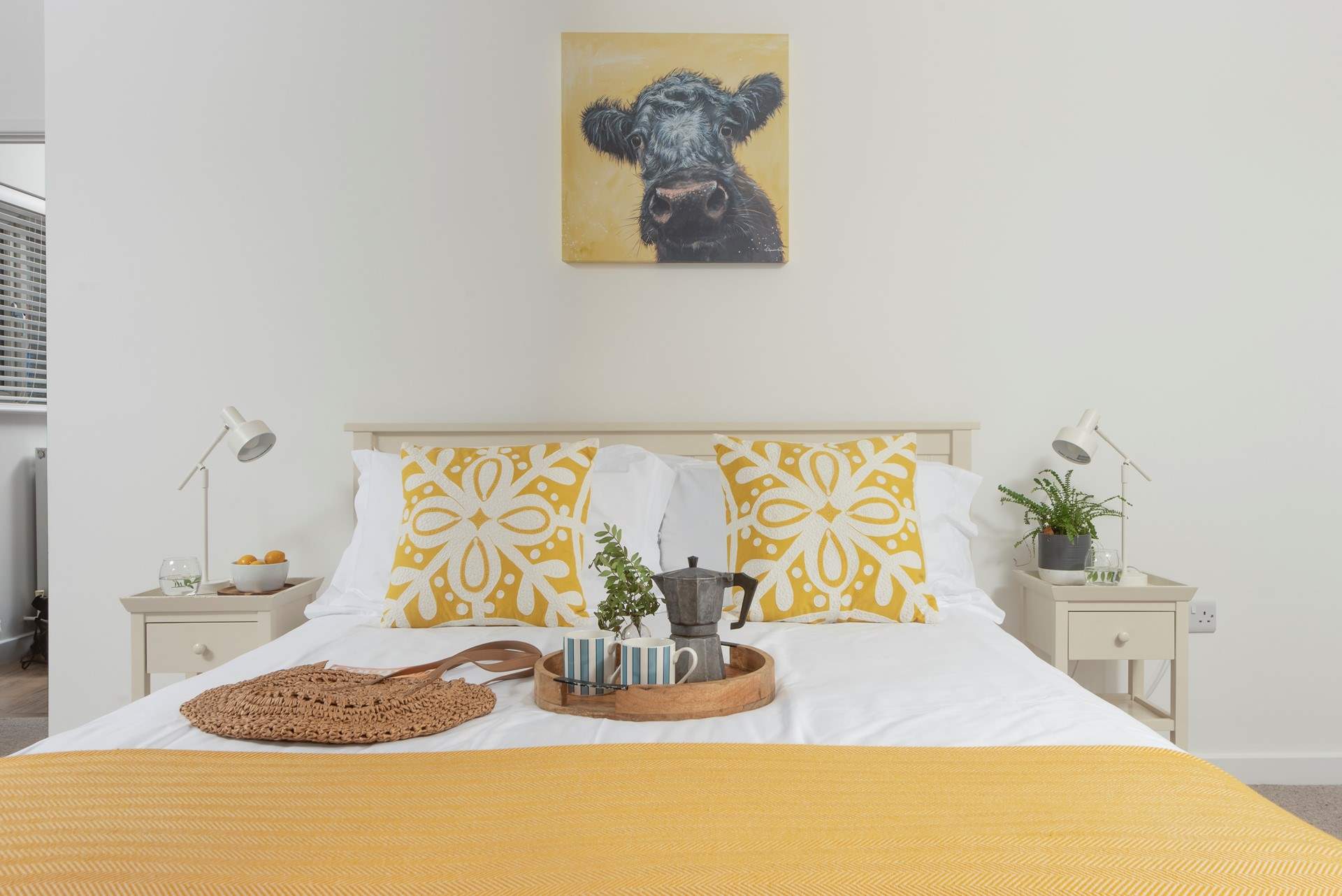 Or coffee in bed before setting off to explore the fabulous beaches close by.