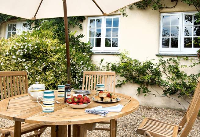 Treat yourself to a cream tea on the terrace.