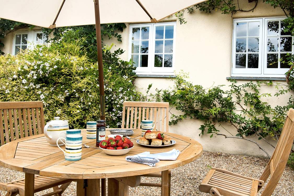 Treat yourself to a cream tea on the terrace.