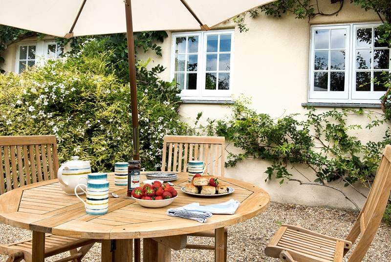 Treat yourself to a cream tea on the terrace.