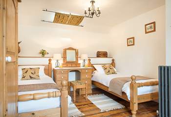 The twin bedroom is equally delightful.