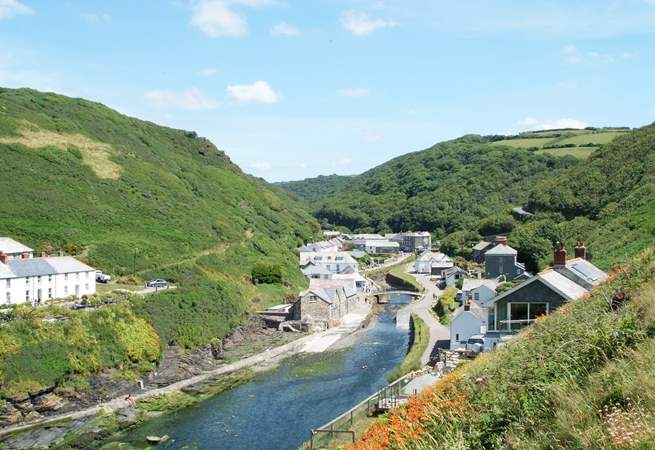 The harbourside village of Boscastle.