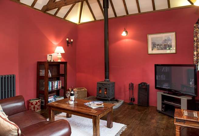 The toasty woodburner makes this is a perfect retreat all year round