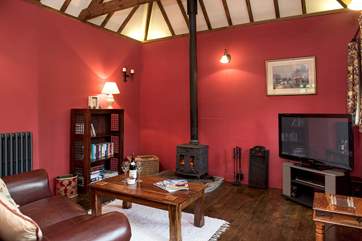The toasty woodburner makes this is a perfect retreat all year round