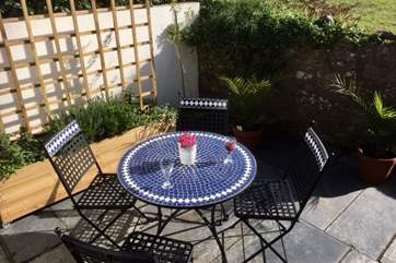 Lovely spot for al fresco dining.