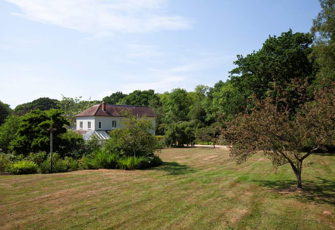 Wonderfully large gardens for the children to run and play.