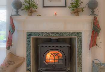 Unwind and relax while listening to the sound of the wood-burner. 
