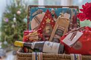 A lovely Christmas hamper is provided over the festive season by the owner. 