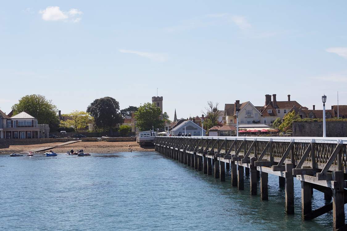 Stroll along Yarmouth Pier and take in the stunning sea views.