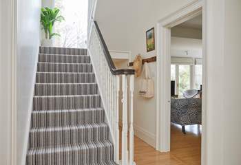 You can even enjoy the garden views from the staircase leading to the first floor.