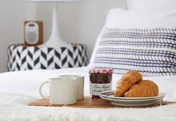 Take your time in the morning and start the day with breakfast in bed.