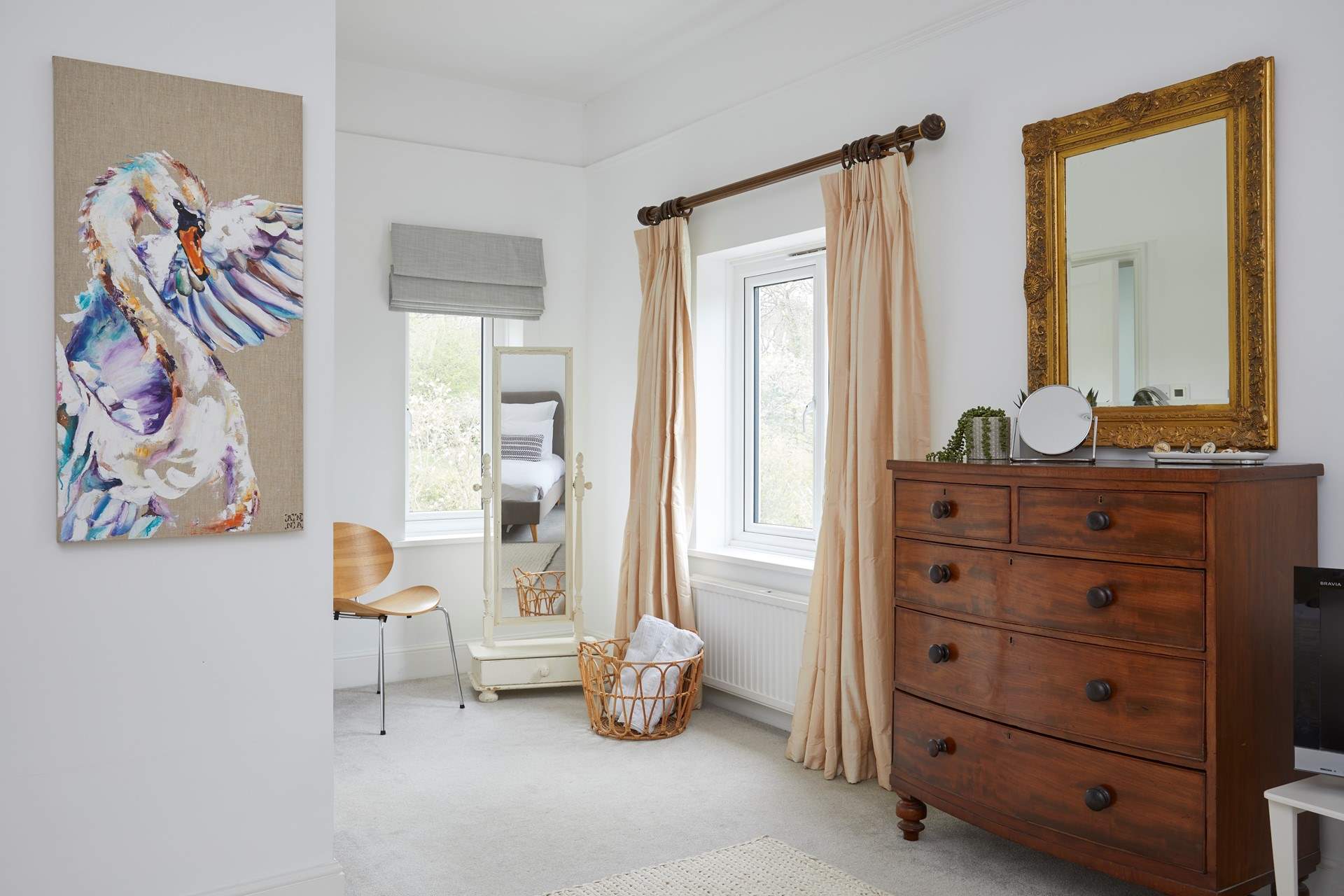 Overlooking the garden, with more of those stunning views.