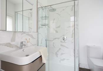 The sumptuous en suite shower-room.