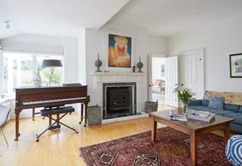 There is a wood-burning stove for cooler evenings.