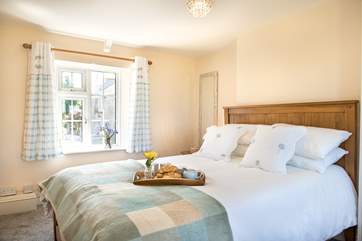 The cottage has three pretty bedrooms