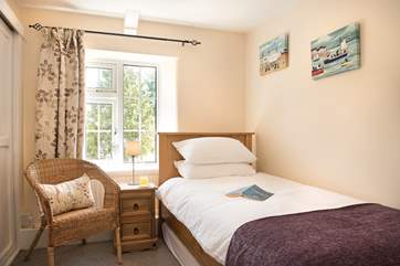 One of the single bedrooms