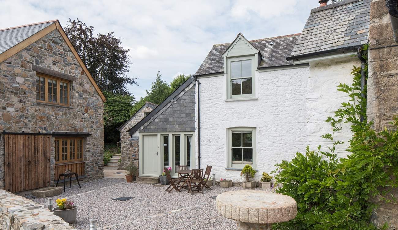 To the left of Old Forge Cottage is the main house and home to the amazing waterwheel. Such a pretty sight when in full motion.