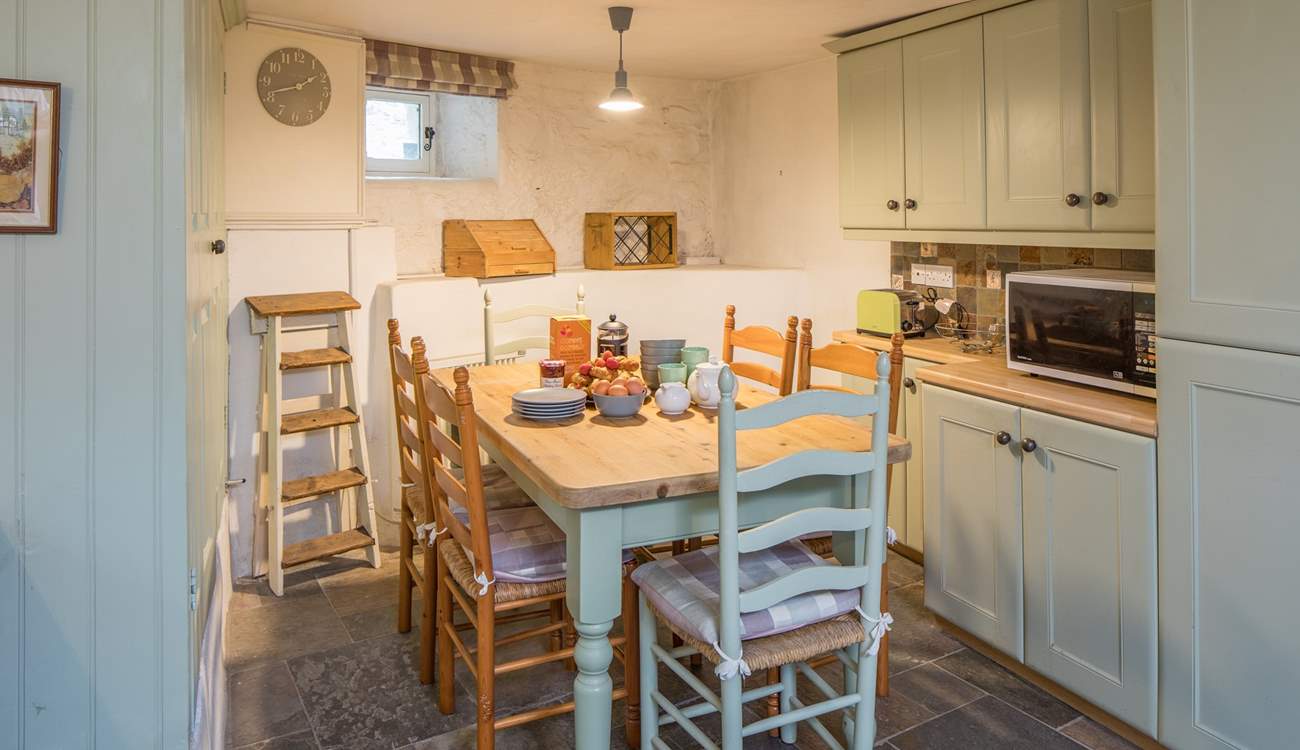 If dining al fresco isn't your thing, this dining-area is perfect for serving up a feast.