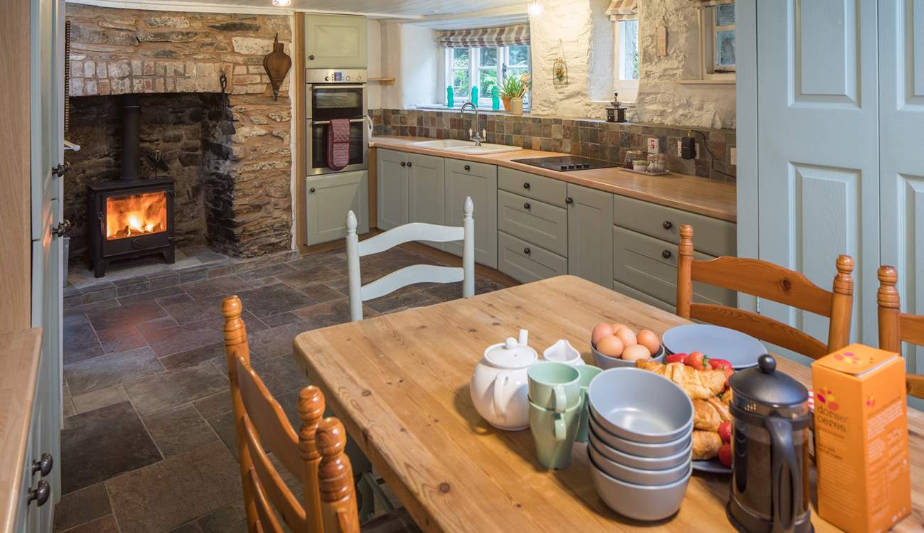 The kitchen/dining-room is such a lovely open plan area.