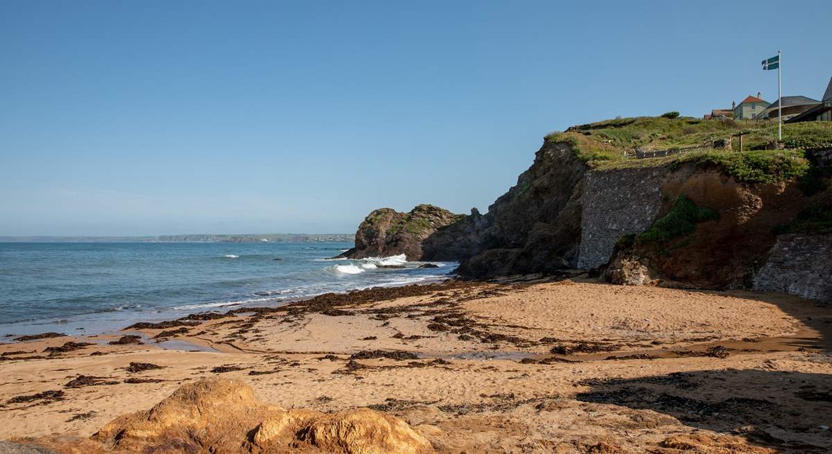 South Devon is dotted with gorgeous beaches. This is Hope Cove.