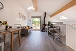 The fabulous split-level interior is light, spacious and beautifully finished.