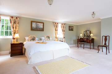 Bedroom 2 is the spacious master bedroom with a super-king size bed.