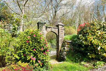 The lovely stone entrance gate.