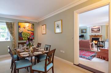 Looking from the dining-room through to the sitting-room.