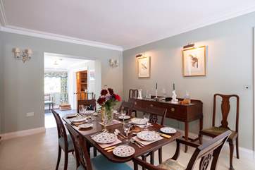 Celebratory dinners will be enjoyed in the elegant dining-room.