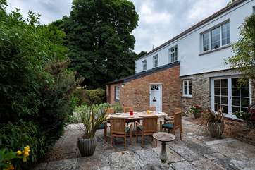 The sheltered terrace.