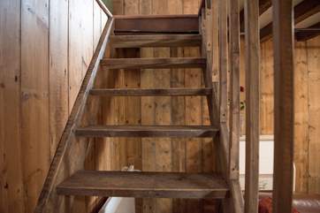 The open tread staircase - restricted head height here.