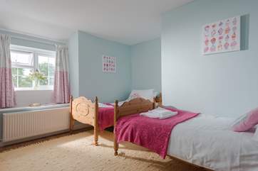 The twin bedroom is perfect for children (Bedroom 2).
