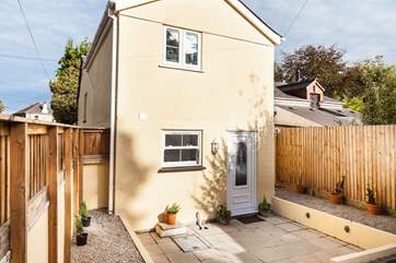 The enclosed courtyard is a real sun-trap.