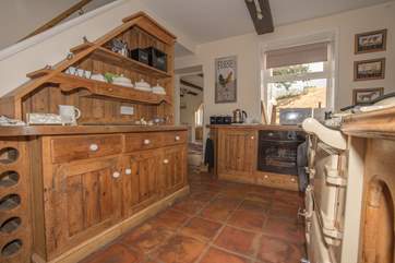 The country style kitchen with Aga