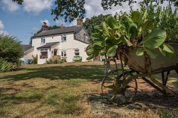 The gardens surrounding the cottage are beautifully tended