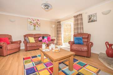 The cottage is light and airy